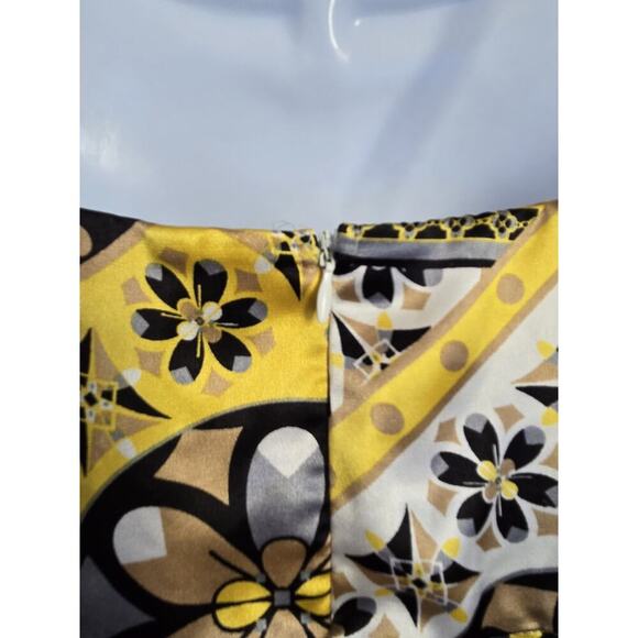 Rampage Small Vintage Y2k Babydoll Festival Yellow Floral Tank Top Boho Twist - Picture 4 of 9